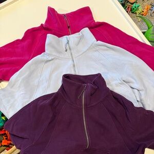 lululemon athletica Sweatshirts in Fuchsia, Baby Blue and Dark Purple
